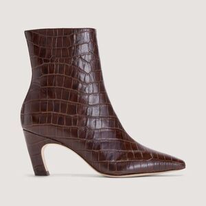 NEW EVERLANE The Short Banana Boot in Chocolate brown croc